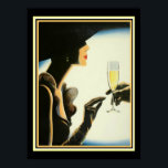 Art Deco "Champagne" 12 x 16 Afdrukken Poster<br><div class="desc">Art Deco 12 x 16 Afdrukken met de titel Champagne</div>