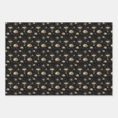Art Deco Champagne Constellations Night Pattern Inpakpapier Vel (Voorkant 2)