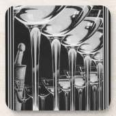 Art Deco Champagne Glass Onderzetter Set (6) (Voorkant)