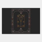 Art Deco Champagne Inpakpapier Vel (Voorkant 2)