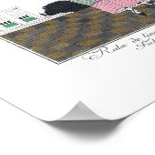 Art Deco Charles Martin Mode Bord Print Poster (Hoek)