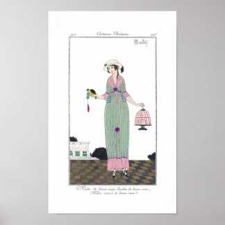 Art Deco Charles Martin Mode Bord Print Poster