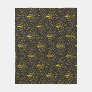 Art Deco Charm: geometrisch naadloos Fleece Deken