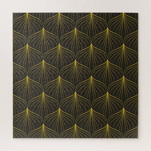 Art Deco Charm: geometrisch naadloos Legpuzzel (Verticaal)