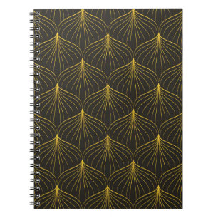 Art Deco Charm: geometrisch naadloos Notitieboek