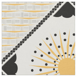 Art Deco Cheery Sunburst Stof