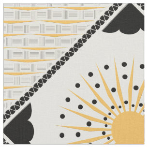 Art Deco Cheery Sunburst Stof