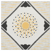 Art Deco Cheery Sunburst Stof (Swatch)
