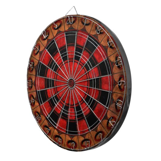  Art Deco Chess Dartbord (Voorkant Rechts)