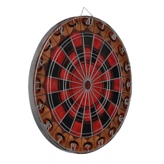 Art Deco Chess Dartbord (Voorkant Links)