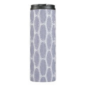 Art Deco Chevron Wisteria Thermosbeker (Achterkant)