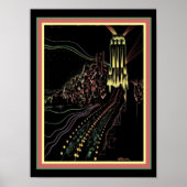 Art Deco Chicago Poster 12 x 16 (Voorkant)