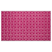 Art Deco Chinese Fret, Fuchsia Pink Stof (Fat Quarter)