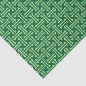 Art Deco Chinese Fret, Jade Green Tissuepapier (Detail)