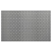 Art Deco Chinese Fret, Silver en Graphite Grey Stof (Yard (91,4 cm))