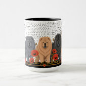 ART DECO CHOWS ruw  Mok (Midden)