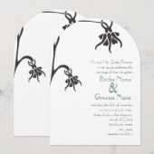 Art Deco Christelijke die Cut Wedding Invitations Kaart (Voorkant / Achterkant)