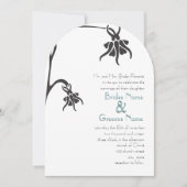 Art Deco Christelijke die Cut Wedding Invitations Kaart (Voorkant)