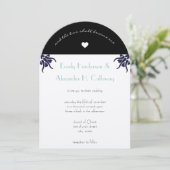 Art Deco Christelijke uitnodiging voor weddenschap (Staand voorkant)