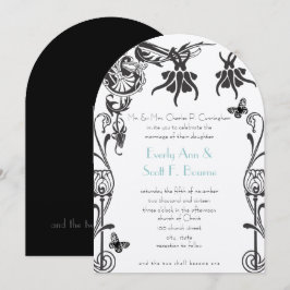 Art Deco Christelijke uitnodiging voor weddenschap