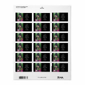 ART DECO CHRISTMAS, PASCALINE, Olijf, Roos, bos Etiket (Full Sheet)