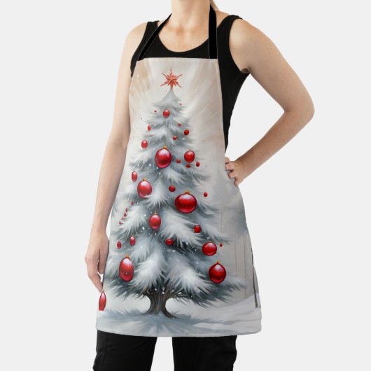 Art Deco Christmas Red Ornaments Winter Schort (Insitu)