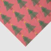 Art Deco Christmas Tree Tissuepapier (Detail)