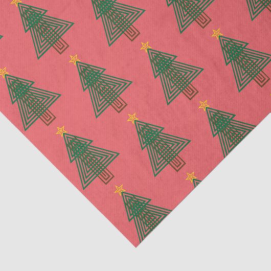 Art Deco Christmas Tree Tissuepapier (Detail)