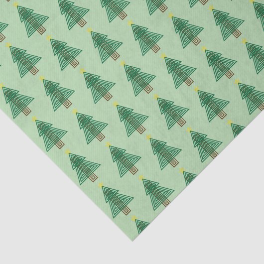 Art Deco Christmas Tree Tissuepapier (Detail)