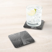 Art Deco chrome palmblad Bier Onderzetter (Rechterzijde)