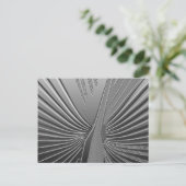 Art Deco chrome palmblad Briefkaart (Staand voorkant)