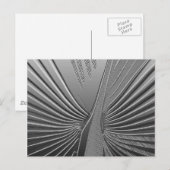 Art Deco chrome palmblad Briefkaart (Voorkant / Achterkant)