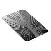 Art Deco chrome palmblad Magneet (Rechterzijde)