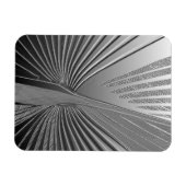 Art Deco chrome palmblad Magneet (Horizontaal)