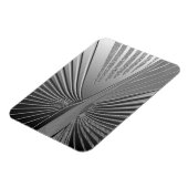 Art Deco chrome palmblad Magneet (Linkerzijde)