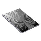 Art Deco chrome palmblad Notitieboek (Rechterzijde)