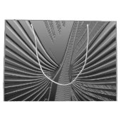 Art Deco chroom palmblad Groot Cadeauzakje (Achterkant)