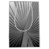 Art Deco chroom palmblad Medium Cadeauzakje (Voorkant)