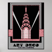 Art Deco Chrysler Building Poster (Voorkant)