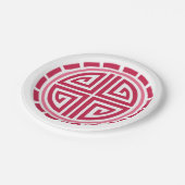 Art Deco Circle Papieren Bordje (Gekanteld)