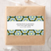 ART DECO CIRCLE PATROON ETIKET (Insitu)