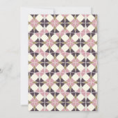 Art Deco Circles Band Elegant Vintage Bruiloft Kaart (Achterkant)