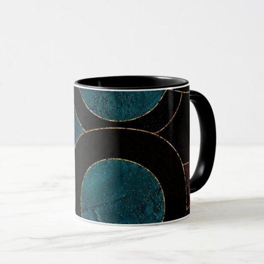 ART DECO CIRCLES MUG MOK (Voorkant rechts)