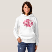 Art Deco Cirkel Hoodie (Voorkant volledig)