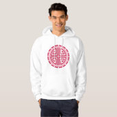 Art Deco Cirkel Hoodie (Voorkant volledig)