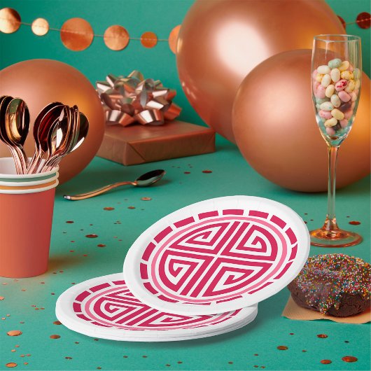 Art Deco Cirkel Papieren Bordje