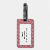 Art Deco-cirkels Bagagelabel (Achterkant verticaal)