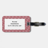 Art Deco-cirkels Bagagelabel (Achterkant horizontaal)