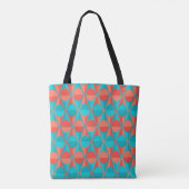 Art Deco Cirkels en Driehoeken Tote Bag (Achterkant)