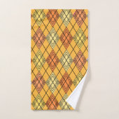 Art Deco Citrus Argyle Bad Handdoek (Handdoek)